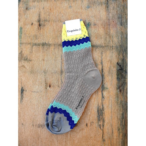 Exquisite J medvilnės kojinės